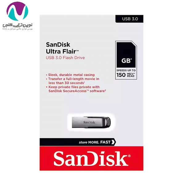 فلش مموری 128 گیگ سندیسک مدل ULTRA FLAIR usb3