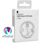 کابل شارژر اورجینال آیفون X