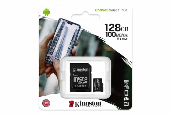 کارت حافظه 128 گیگابایت کینگستون مدل CANVAS کلاس 10 استاندارد UHS-I U1 سرعت 100MBps - تصویر 4