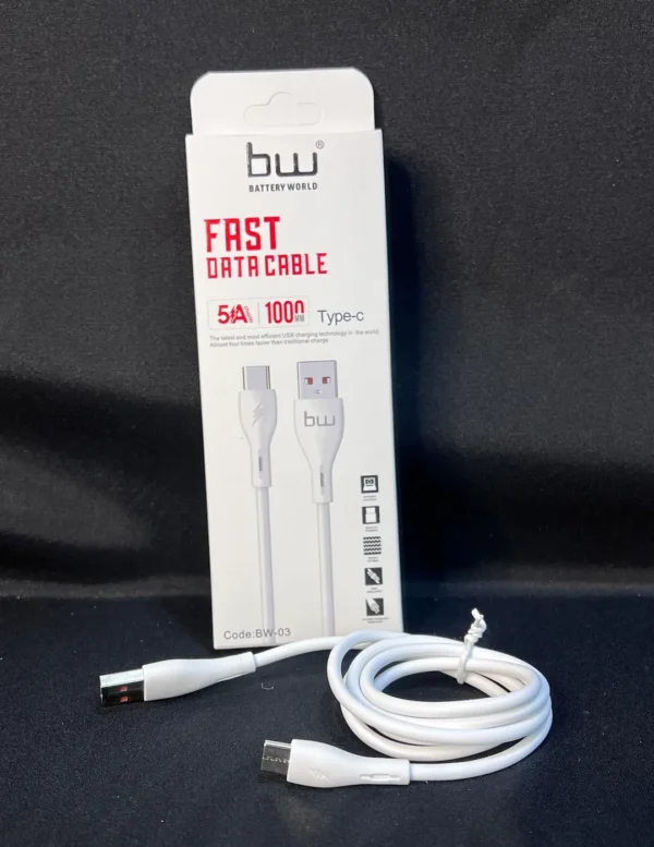 کابل شارژ تایپ سی مدل bw-03 - تصویر 3