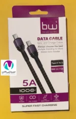 کابل شارژ کنفی دوسر تایپ سی bw F24 - تصویر 6
