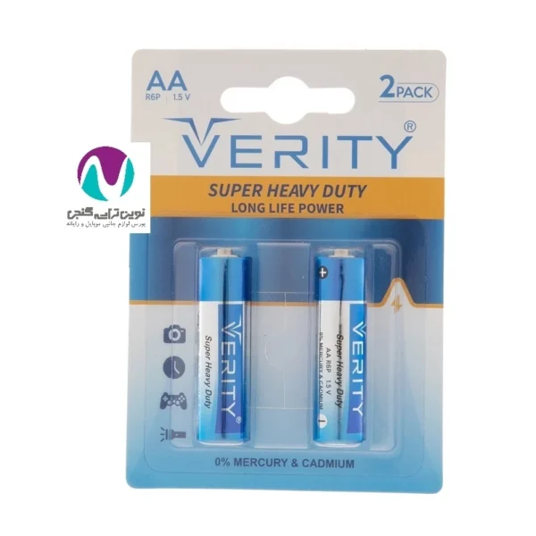 باتری قلمی (AA) وریتی مدل R6P Super Heavy Duty بسته دو عددی - تصویر 2