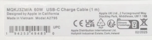 کابل شارژ اورجینال 100% آيفون 16promax - تصویر 4