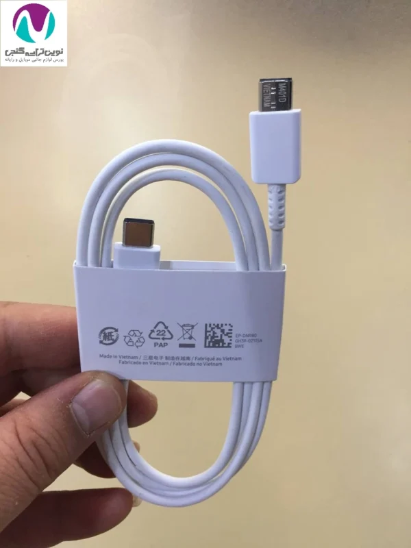 کابل شارژ اورجينال 100% دوسرتايپ سی s22 - تصویر 2