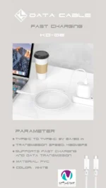 کابل شارژر دوسر تایپ سی کلومن مدل KD-06 60W - تصویر 3