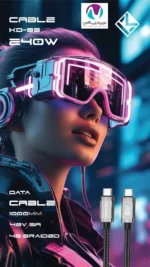 کابل شارژر دوسر تایپ سی کلومن مدل KD-95 240W - تصویر 5