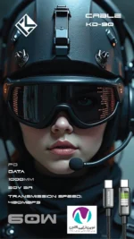 کابل شارژر دوسر تایپ سی کلومن مدل KD-90 60W - تصویر 3