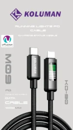 کابل شارژر دوسر تایپ سی کلومن مدل KD-90 60W - تصویر 2