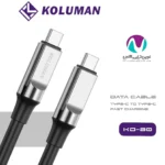 کابل شارژر دوسر تایپ سی کلومن مدل KD-80 60W - تصویر 2