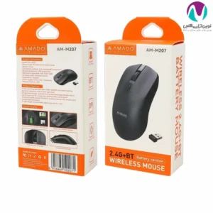 ماوس بی‌سیم آمادو مدل AM-M207 با اتصال بلوتوث و دانگل USB